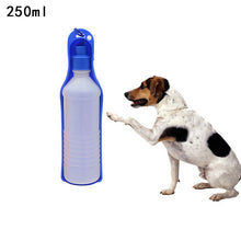 Load image into Gallery viewer, New 1PC Pet Dog Water Bottle 250ml Foldable Portable Drinking Bottle Travelling Outdoor Drinking Feeder Bowl