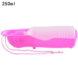 New 1PC Pet Dog Water Bottle 250ml Foldable Portable Drinking Bottle Travelling Outdoor Drinking Feeder Bowl