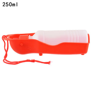 New 1PC Pet Dog Water Bottle 250ml Foldable Portable Drinking Bottle Travelling Outdoor Drinking Feeder Bowl
