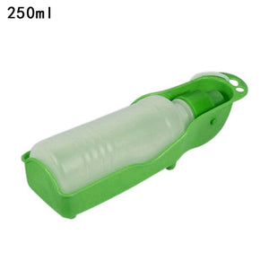 New 1PC Pet Dog Water Bottle 250ml Foldable Portable Drinking Bottle Travelling Outdoor Drinking Feeder Bowl