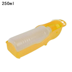 New 1PC Pet Dog Water Bottle 250ml Foldable Portable Drinking Bottle Travelling Outdoor Drinking Feeder Bowl